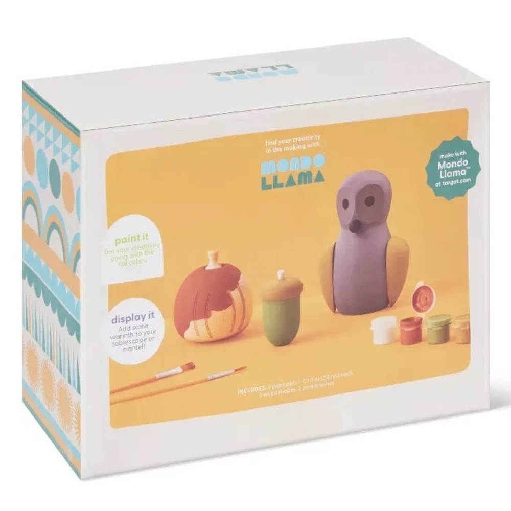 3ct PYO Wood Turned Figurines - Mondo Llama™ NEW in BOX - Picture 2 of 3